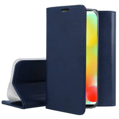 Tamsiai mėlynas atverčiamas dėklas Xiaomi Redmi 11A su magnetiniu užsegimu