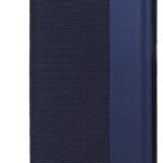 Tamsiai mėlynas atverčiamas dėklas Xiaomi Redmi Note 12 Pro su tekstūruota ir lygią paviršiaus dalimi