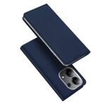 Tamsiai mėlynas atverčiamas dėklas Xiaomi Redmi Note 13 4G Dux Ducis Skin Pro telefono apsaugai