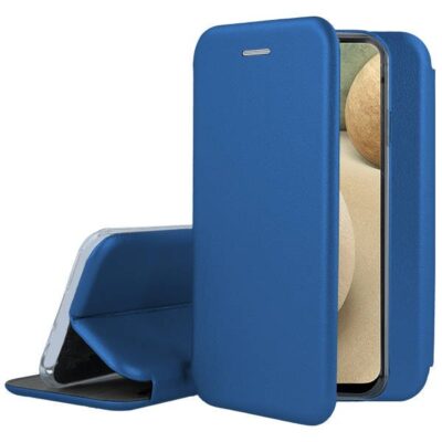 Tamsiai mėlynas atverčiams dėklas Samsung Galaxy A125 A12 M127 M12 Book Elegance