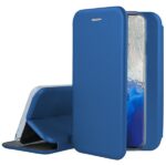Tamsiai mėlynas atverčiams dėklas Samsung Galaxy G981 S20 Book Elegance, ekranas dalinai matomas