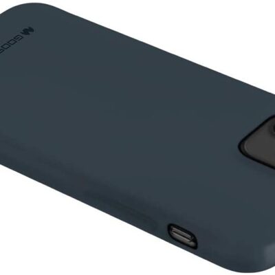 Tamsiai mėlynas dėklas Apple iPhone 12 mini Mercury Soft su atvira kamera ir įkrovimo anga