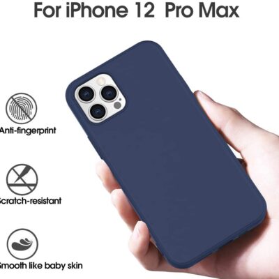 tamsiai melynas dekla apple iphone 12 pro max x-level dynamic laikomas rankoje