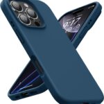 Tamsiai mėlynas dėklas Apple iPhone 16 Pro Mercury Silicone su camera apsauga