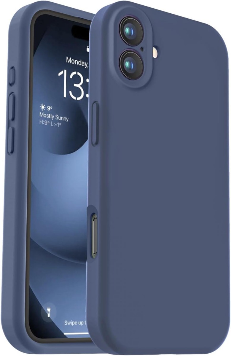 Tamsiai melynas deklas Apple iPhone 16 X-level Dynamic Tamsiai melynas deklas Apple iPhone 16 X-level Dynamic su vaizdu i priekine ir galine dali ir kameru anga