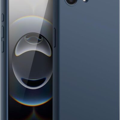 Tamsiai mėlynas dėklas Apple iPhone 16e Liquid Silicone medžiagos su matiniu paviršiumi