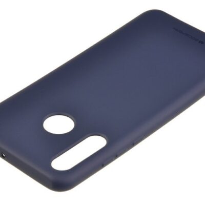 Tamsiai mėlynas dėklas Huawei P30 Lite Nova 4E Mercury Soft su matine paviršiaus tekstūra