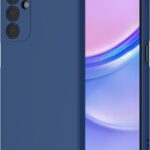 tamsiai melynas silikoninis deklas samsung a165 a16 4g ir a166 a16 5g telefonui