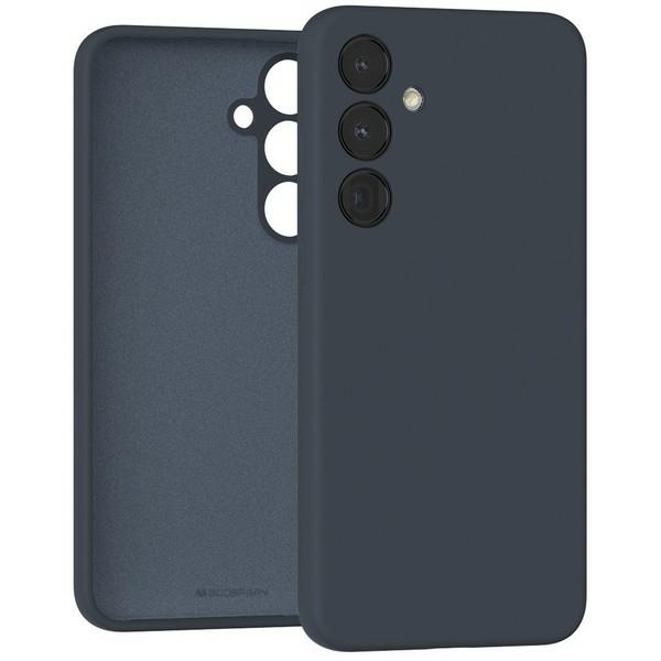 Tamsiai mėlynas dėklas Samsung A256 A25 5G Mercury Silicone Tamsiai mėlynas dėklas Samsung A256 A25 5G Mercury Silicone su minkštu paviršiumi