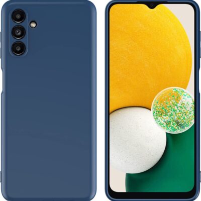 Tamsiai mėlynas dėklas Samsung Galaxy A136 A13 5G su pilnai apgaubiančia konstrukcija