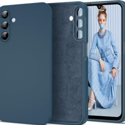 tamsiai melynas deklas samsung galaxy a155 a15 4g a156 a15 5g x-level dynamic su teksturizuota vidine puse