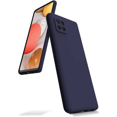 Tamsiai mėlynas dėklas Samsung Galaxy A226 A22 5G Mercury Silicone su matiniu paviršiumi