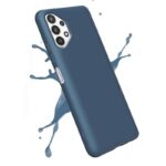 Tamsiai mėlynas dėklas Samsung Galaxy A325 A32 4G X-level Dynamic su matiniu paviršiumi ir tikslu kamerų išpjova