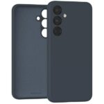 Tamsiai mėlynas dėklas Samsung Galaxy A556 A55 5G Mercury Silicone su trimis kameromis ir flash jungtimi