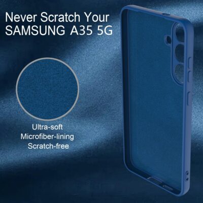 tamsiai melynas dekals samsung galaxy a556 a55 5g x-level dynamic su mikropluošto pamušalu