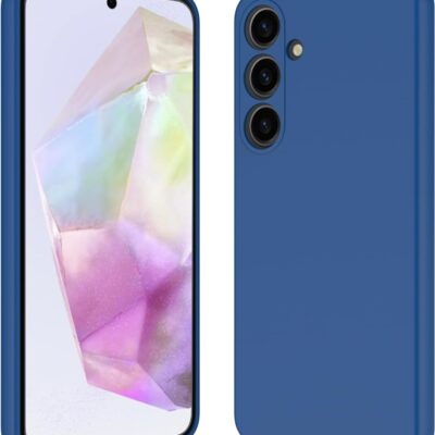 tamsiai melynas dekla samsung galaxy a556 a55 5g x-level dynamic matomas is priekinio ir galinio kampo