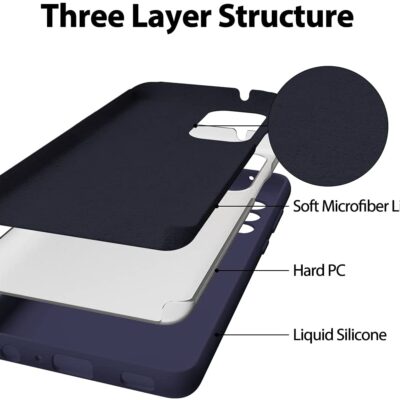 Tamsiai mėlynas dėklas Samsung Galaxy A725 A72 Mercury Silicone su trimis sluoksniais