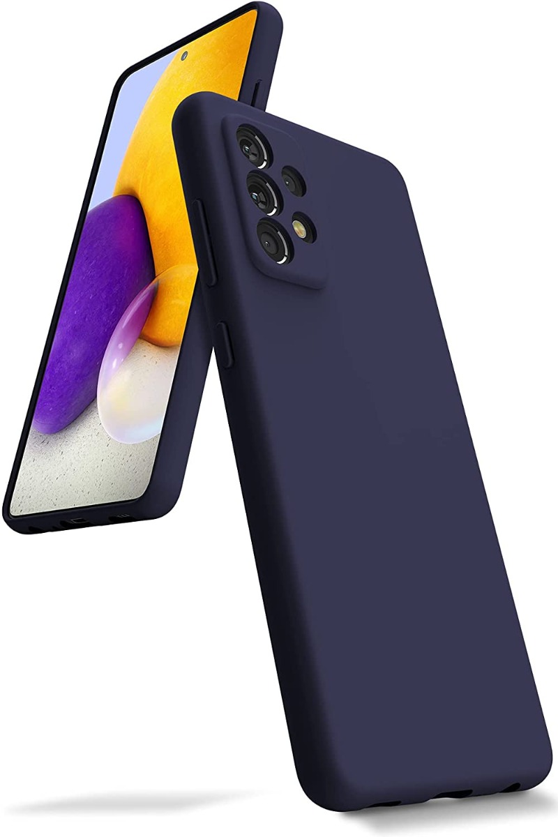Tamsiai mėlynas dėklas Samsung Galaxy A736 A73 5G Mercury Silicone Tamsiai mėlynas dėklas Samsung Galaxy A736 A73 5G Mercury Silicone telefonui su matiniu paviršiumi