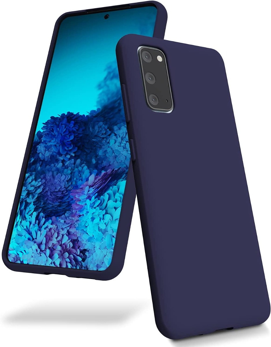 Tamsiai melynas deklas Samsung Galaxy G780 S20 FE Mercury Silicone Tamsiai melynas silikoninis deklas Samsung Galaxy G780 S20 FE modeliui