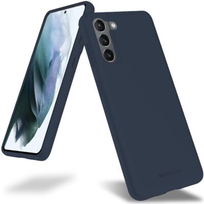 Tamsiai melynas deklas Samsung Galaxy S21 FE 5G Mercury Soft su matiniu pavirsiumi