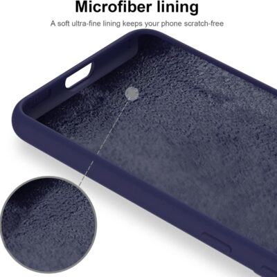 Tamsiai mėlynas dėklas Samsung Galaxy S21 FE X-level Dynamic su mikropluošto pamušalu viduje