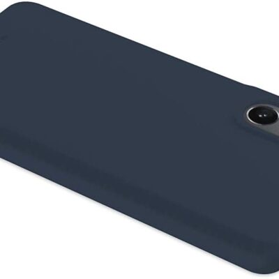 Tamsiai mėlynas dėklas Samsung Galaxy S21 Plus Mercury Soft su trimis objektyvais kameros skyriuje