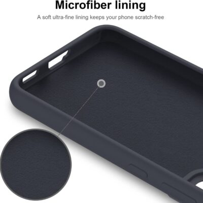 Tamsiai mėlynas dėklas Samsung Galaxy S22 Plus su mikropluošto pamušalu viduje