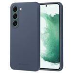 Tamsiai mėlynas dėklas Samsung Galaxy S711 S23 FE Mercury Soft su trimis kameromis ir gilia mėlyna spalva