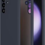 Tamsiai mėlynas dėklas Samsung Galaxy S711 S23 FE X-level Dynamic su atvira kamera ir ekranu