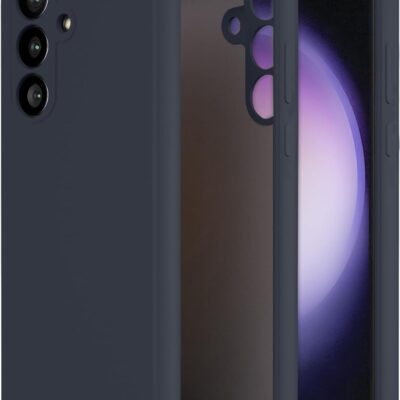 Tamsiai mėlynas dėklas Samsung Galaxy S711 S23 FE X-level Dynamic su atvira kamera ir ekranu