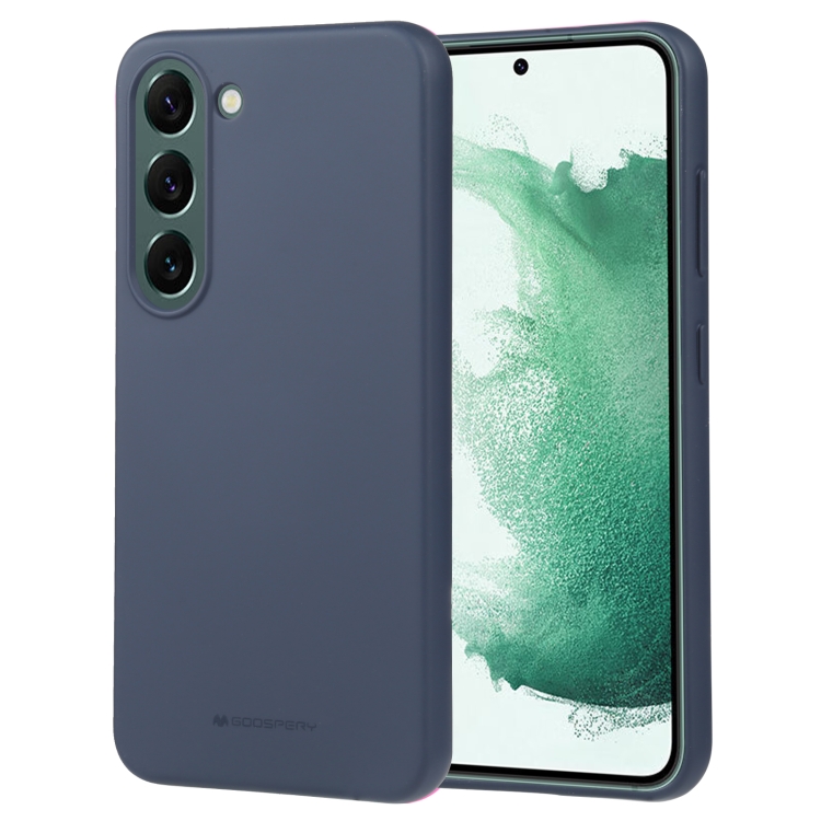 Tamsiai melynas deklas Samsung Galaxy S916 S23 Plus 5G Mercury Soft Tamsiai melynas deklas Samsung Galaxy S916 S23 Plus 5G Mercury Soft su matiniu pavirsiu