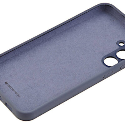 Tamsiai mėlynas dėklas Samsung S711 S23 FE Mercury Silicone su tiksliai išpjautomis kamerų ir mygtukų angomis