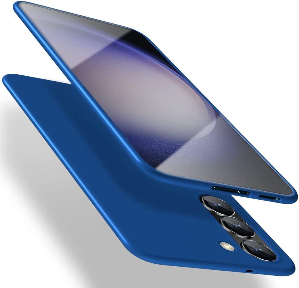 Tamsiai mėlynas dėklas Samsung S711 S23 FE X-level Guardian Tamsiai mėlynas dėklas Samsung S711 S23 FE X-level Guardian su matiniu paviršiumi ir atvira kamera