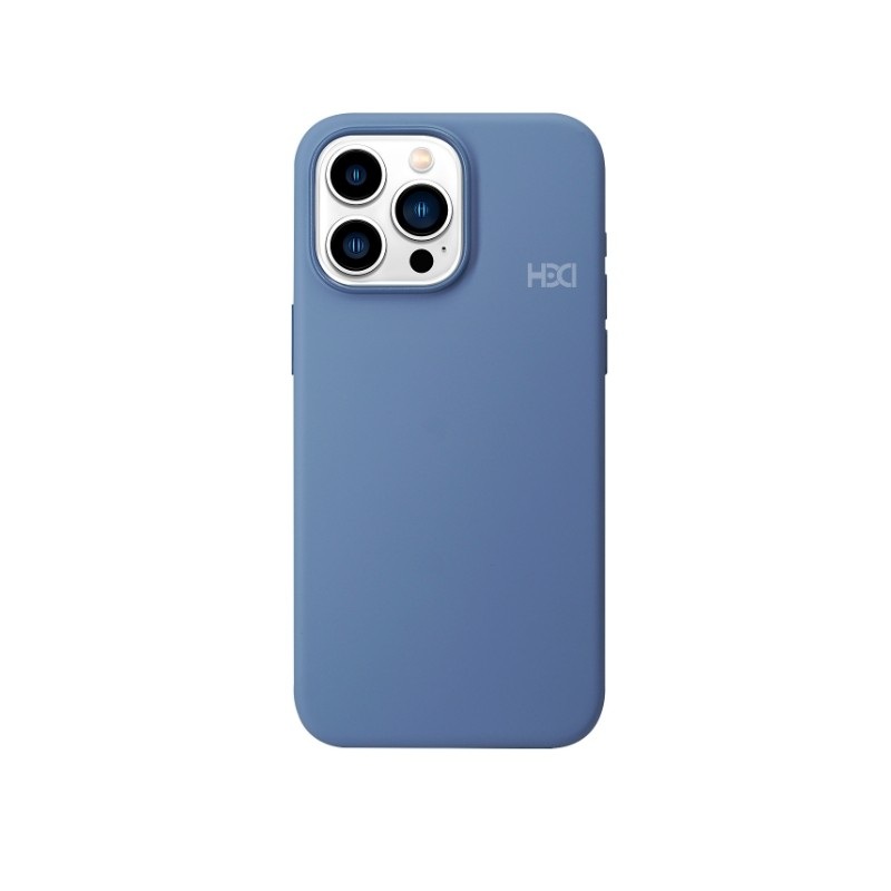 Tamsiai mėlynas dėklas Samsung S901 S22 5G HDD Silicone MagSafe Tamsiai mėlynas dėklas Samsung S901 S22 5G HDD Silicone MagSafe su matiniu paviršiumi ir kamera išpjova