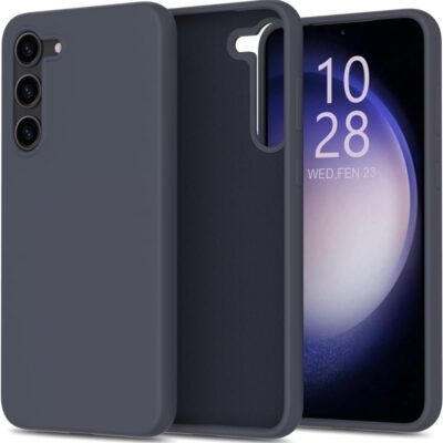 Tamsiai mėlynas dėklas Samsung S931 S25 Liquid Silicone 1.5mm be kameros ir mygtukų dangtelių