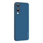 Tamsiai mėlynas dėklas Samsung S937 S25 Edge Liquid Silicone medžiagos su 1.5mm storio kraštais