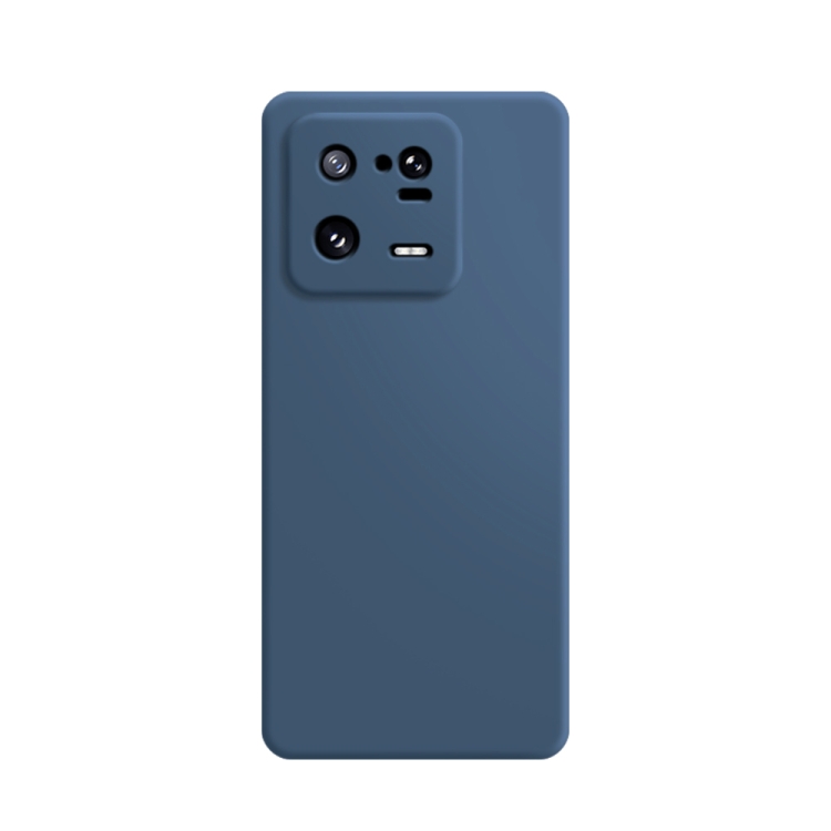 Tamsiai mėlynas dėklas Xiaomi 13 Pro Liquid Silicone 1.5mm Tamsiai mėlynas dėklas Xiaomi 13 Pro Liquid Silicone su kamera ir minkšta tekstūra