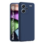 Tamsiai mėlynas dėklas Xiaomi Redmi Note 13 Pro Plus 5G su matiniu paviršiumi ir išpjovomis kameroms