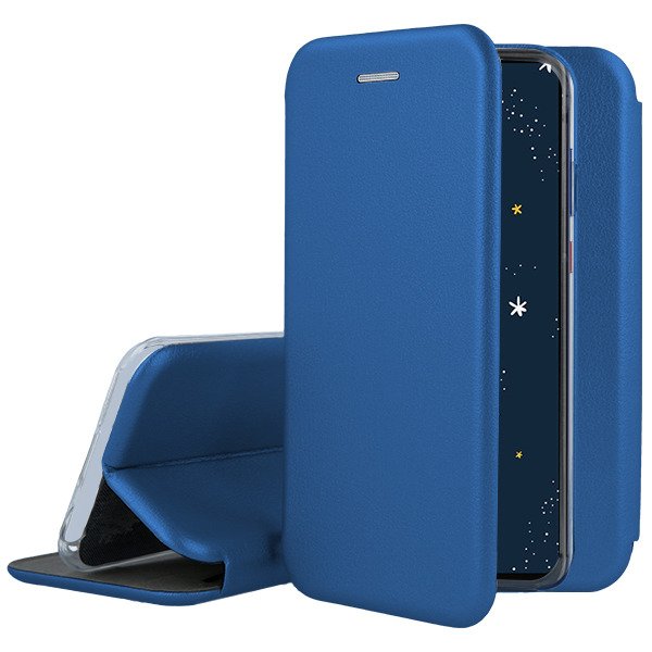 Tamsiai mėlynos spalvos atverčiamas dėklas Huawei P30 Lite Book Elegance Tamsiai mėlynos spalvos atverčiamas dėklas Huawei P30 Lite