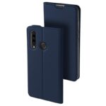 Tamsiai mėlynos spalvos atverčiamas dėklas Huawei P30 Lite Dux Ducis Skin Pro su iškirpomis fotoaparato ir piršto atspaudų skaitytuvo vietoms