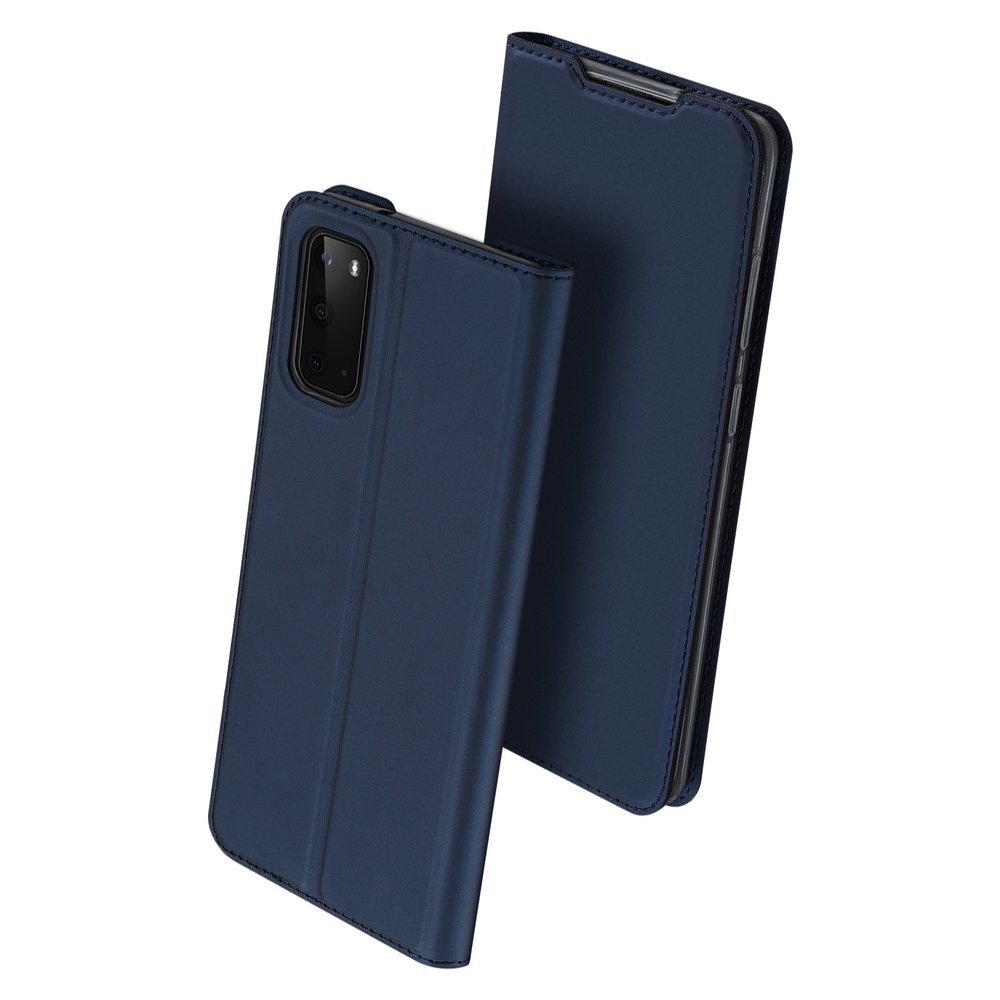 Tamsiai mėlynas atverčiamas dėklas Samsung Galaxy G981 S20 Dux Ducis Skin Pro tamsiai melynos spalvos atverciamas deklas samsung galaxy g981 s20 dux ducis skin pro is dvieju pusių