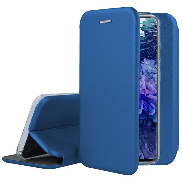 Tamsiai mėlynos spalvos atverčiamas dėklas Samsung Galaxy S20 FE Book Elegance Tamsiai mėlynos spalvos atverčiamas dėklas Samsung Galaxy S20 FE