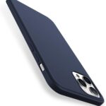 Tamsiai mėlynos spalvos dėklas Apple iPhone 12 12 Pro X-level Dynamic su kamerų apsauga