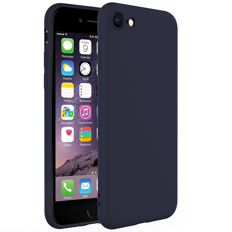 Tamsiai mėlynos spalvos dėklas Apple iPhone 6 6S X-level Dynamic Tamsiai mėlynos spalvos dėklas Apple iPhone 6 6S X-level Dynamic matomas iš priekio ir galo