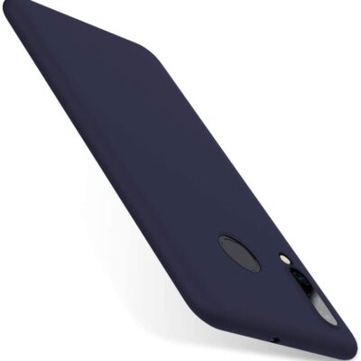 Tamsiai mėlynos spalvos dėklas Huawei P30 Lite X-level Dynamic, matomas telefonas su apsauga