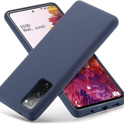 Tamsiai melynos spalvos deklas Samsung Galaxy G780 S20 FE X-level Dynamic turi apsaugine silikono danga