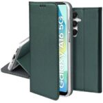 Tamsiai žalias atverčiamas dėklas Samsung A165 A16 4G A166 A16 5G Smart Magnetic su apsauga ir stovėjimo funkcija