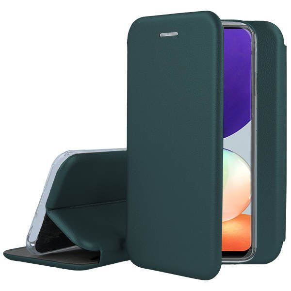 Tamsiai žalias atverčiamas dėklas Samsung A325 A32 4G Book Elegance Tamsiai žalias atverčiamas dėklas Samsung A325 A32 4G Book Elegance, matomas iš kelių kampų