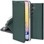 Tamsiai zalias atverciamas deklas Samsung Galaxy A256 A25 5G Smart Magnetic telefone