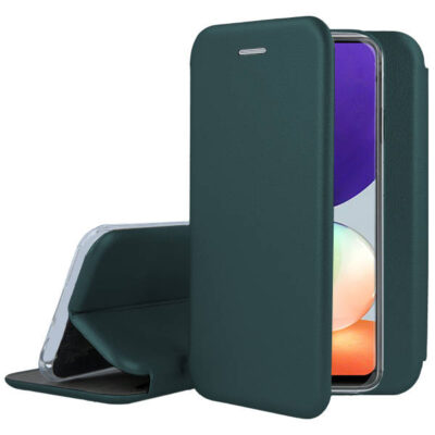 Tamsiai žalias atverčiamas dėklas Samsung Galaxy G975 S10 Plus Book Elegance telefonui